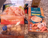 Foto del paso 1 de la receta: Arroz seco o caldoso con gambas y mejillones