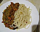 A picture of step 4 of Easy lazy one pot beef with pasta#4wkschallenge.