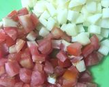 Hình bước làm 2 của món #eatclean - Salad rau mầm hoa quả thập cẩm