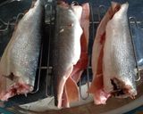 Foto del paso 5 de la receta Lubina al horno con jamón