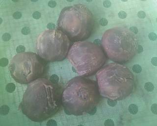 *cendol ubi ungu durian* - Step 1