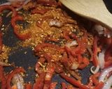 A picture of step 2 of Tex Mex prawns.