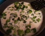 A picture of step 4 of Holmestead Cookin': Broccoli Chicken Pesto Pasta.