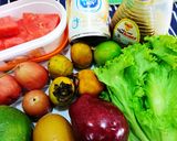 Hình bước làm 1 của món Salad trái cây