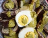 Foto del paso 3 de la receta: Papitas con huevo y salsa de huacatay