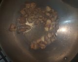 A picture of step 3 of Matar Mushroom pulao.