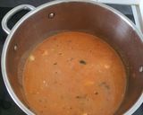 Une image de l'étape 5 de Sauce haricots rouges au lait de coco et curry.