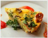 Foto langkah ke 9 dari resep Frittata Brokoli,Sosis,Jamur dan Keju - Italian Omelete.