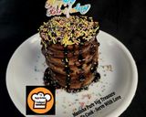 A picture of step 3 of Eggless Chocolate Pan Cake.