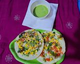 ચીઝ કોર્ન કેપ્સીકમ ઉત્તપમ (Cheese Corn Capsicum Uttapam Recipe In Gujarati) રેસીપી સ્ટેપ4ફોટો
