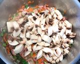 Foto del paso 4 de la receta: Risotto de champiñones más tres colores