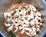 Foto del paso 4 de la receta: Risotto de champiñones más tres colores