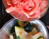 A picture of step 1 of Watermelon Rind Curry - Zero Waste Recipe - Summer Special Sabzi.