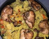 صورة لخطوة 7 من وصفة مقلوبة 🍗🥔🍆🍅🍚