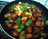 A picture of step 8 of Chilli paneer.