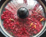 A picture of step 2 of Beetroot Thoran.