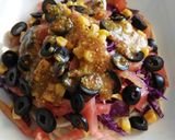 Foto del paso 8 de la receta Ensalada de lombarda, tomate, calabacín con vinagreta de mostaza