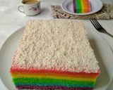 Foto langkah ke 8 dari resep Rainbow cake kukus.
