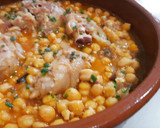 Foto del paso 7 de la receta: Garbanzos con peus de porc y senderuelas