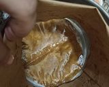 A picture of step 4 of Banana cake (without oven).