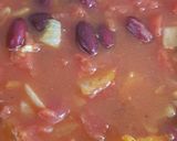 A picture of step 4 of Spring greens and red bean stew.