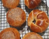Hình bước làm 6 của món Bánh Hamburger+ bánh cua (công thức không nhồi bột)