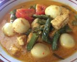 Foto langkah ke 4 dari resep Sayur Santan buncis, tempe, telur puyuh.