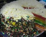Foto langkah ke 5 dari resep 65.Rainbow cake kukus.