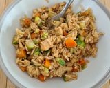 Foto del paso 5 de la receta: Yakimeshi con pollo