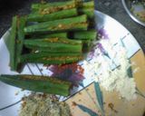 A picture of step 3 of Malai stuff okra.