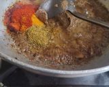 A picture of step 5 of Chicken curry.