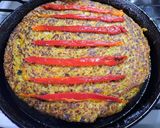 Foto del paso 2 de la receta: Tortilla de repollo y zanahorias al horno