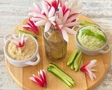 Une image de l'étape 1 de Houmous aux olives.