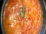 Calamares guisados con guarnición de arroz
