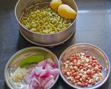A picture of step 1 of Gavarachi Bhaji(Cluster beans Bhaji).