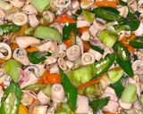 Foto langkah ke 3 dari resep Oseng cumi asin cabe hijau.