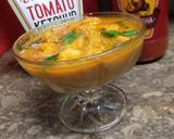 A picture of step 5 of Spicy mini prawns gravy.