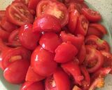 Cukkinis-padlizsános lecsó tojásban megforgatva recept fázis 2 fotója