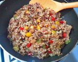 A picture of step 4 of Mexican-Style Fried Rice with Chili Powder.