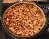 Une image de l'étape 11 de Quiche « pas Lorraine » au jambon blanc,oignon de roscoff et feta grecque (pâte brisée au basilic).