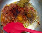 A picture of step 2 of Daal, Bati and Churma (Rajasthani Thali).
