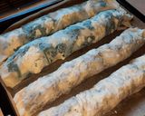 Papikám rétese (spenotós fetás túrós, darált húsos krumplis) recept fázis 4 fotója