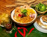 รูปขั้นตอนการทำที่ 5 ของ ข้าวซอยเพื่อนสนิท Khao Soy Shinyuu(Northern Thai Noodle Curry With Grilled Pork)#อาหารไทยง่ายๆ