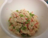 A picture of step 2 of Healthy Tofu Patties with Pickled Ginger and Edamame.