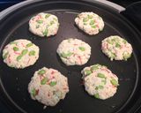 A picture of step 3 of Healthy Tofu Patties with Pickled Ginger and Edamame.