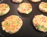 A picture of step 4 of Healthy Tofu Patties with Pickled Ginger and Edamame.