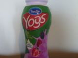 Yogur casero de frambuesa, frutilla y mora 