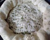 A picture of step 13 of Aloo kabab naan without oven serve with raita.