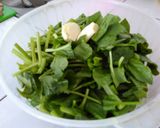 Foto langkah ke 1 dari resep Cah Poleng (Bayam Jepang) Sederhana.