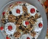 A picture of step 11 of Black forest cake stuff California crunchy walnuts cake.